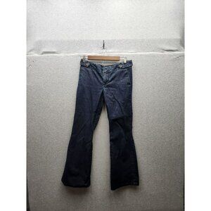 Banana Republic Womens Classic Trouser Leg Jeans Size 4 Dark Wash Denim Made In